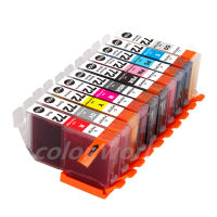 ตลับหมึกเทียบเท่า ทุกสี 1 ชุด 10 ตลับ Ink Cartridges for Canon PGI72 PGI 72 PG72 PIXMA PRO-10 PRO-10S Printers