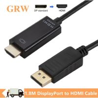 Grwibeou DP to HDMI Cable 4K x 2K DisplayPort to HDMI Cable Display Port Male to HDMI Male Adapter For HDTV Projector DP to HDMI Adapters Adapters