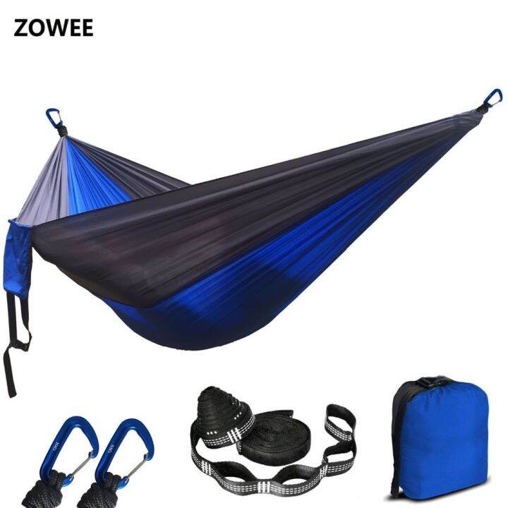 dropshipping-assorted-color-parachute-nylon-hammock-outdoor-camping-hammocks-double-person-portable-swing-hammock