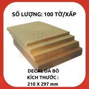 Xấp 100 Tờ Decal Cắt Da Bò, Kích Thước A4, Giúp Bạn In Tem Nhãn,, Ghi Chú