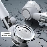 High Quality High Pressure Shower Head with switch on/off button Bathroom 3-Function SPA Filter Bath Head Water Saving Shower