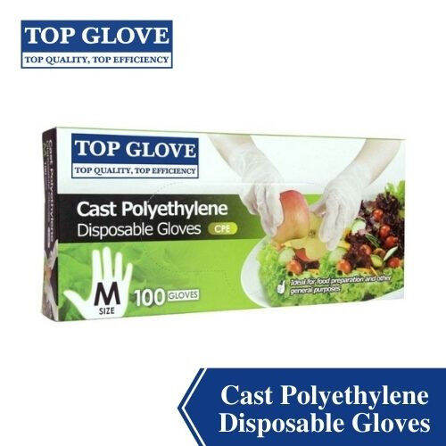 Top Glove Cast Polyethylene Disposable Gloves 100pcs Lazada
