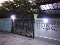 โคมไฟถนน โคมโซล่าเซลล์ Solar Induced Wall Lamp รุ่น 2638B ไฟโซล่าเซลล์ ไฟพลังงานแสงอาทิตย์ กันน้ำ