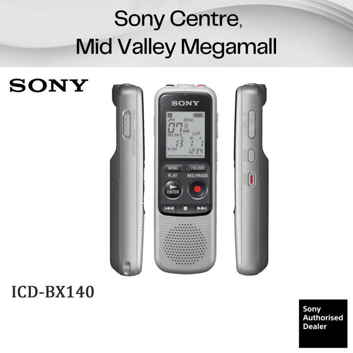 SONY ICDBX140 ICDBX140 BX140 4GB DIGITAL VOICE RECORDER SONY