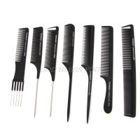 (Stream woman) Pro Black Fine Tooth Metal Pin Hairdressing Hair Style Rat Tail Comb Brush Hot Drop Shipping