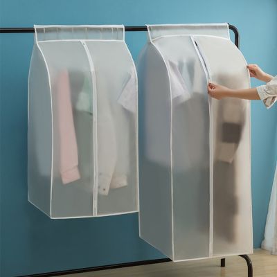 【CW】 New Hanging Dust Cover Coat Transparent Storage Organizer Wardrobe Clothing
