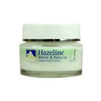 Hazeline White &amp; Natural Lightening Cream 50 กรัม (กระปุกเขียว) ครีม เฮสลีน ตราภูเขา