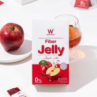 ราคาต่อกล่อง ไฟเบอร์ เจลลี่แอปเปิ้ล ไซเดอร์ W FIBER JELLY APPLE CIDER BY WINK WHITE ขับถ่าย พุง บวม 1 กล่อง 5 ซอง