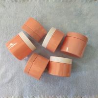 ETX10/30/50pcs Wholesale New Orange Plastic Jar and Lids Empty Cosmetic Containers Makeup Box Travel Bottle 100ml 120ml 150ml