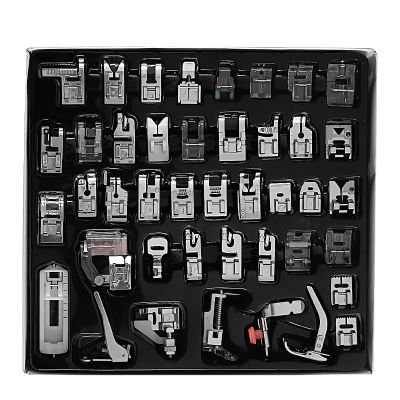 【LZ】△¤  82/11pcs Sewing Machine Presser Foot Feet Kit Set With Box Brother Singer Janom Sewing Machines Foot Tools Accessory Sewing Tool