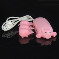 FFFAS หมูสีชมพูน่ารัก3พอร์ต USB 2.0 OTG Hub USB Splitter สำหรับ Macbook Air แล็ปท็อปชาร์จ Led Hub