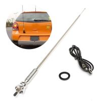 ◆♧ Universal Car Radio Antenna FM/AM Signal Booster Amplifier Aerials Whip Mast Auto Roof Fender Retractable Extend FM AM Chromed