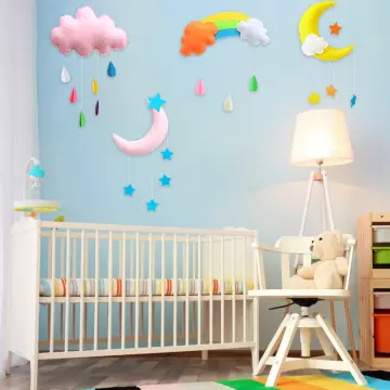 Baby Room Cloud Felt Hangernursery Felt Cloud Ornamentboy 