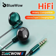 BlueWow Tai Nghe Có Dây 3.5Mm Thông Dụng A835 Tai Nghe Nhét Tai Type C Tai
