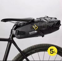 RhinoWalk 5L Saddle Bag. 100% Waterproof. Bikepacking, Touring. Adventure Cycling. Mountain Biking. Gravel Bike.