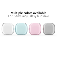 เคสหูฟังแบบโปร่งแสงสำหรับ Samsung Galaxy Buds Live หูฟังไร้สาย TPU เคสป้องกันการตกสำหรับ Samsung Galaxy Buds Live-GSDDA