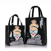 New printed eco-friendly shopping bag British student large capacity waterproof lunch womens