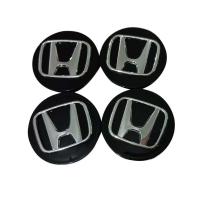 4Pcs 69Mm Replacement Car Styling Accessories Emblem Badge Sticker Wheel Hub Caps Centre Cover Fit For Honda Accord Odyssey Pilot Cr-V Ridgeline Element Crosstour Cr-Z