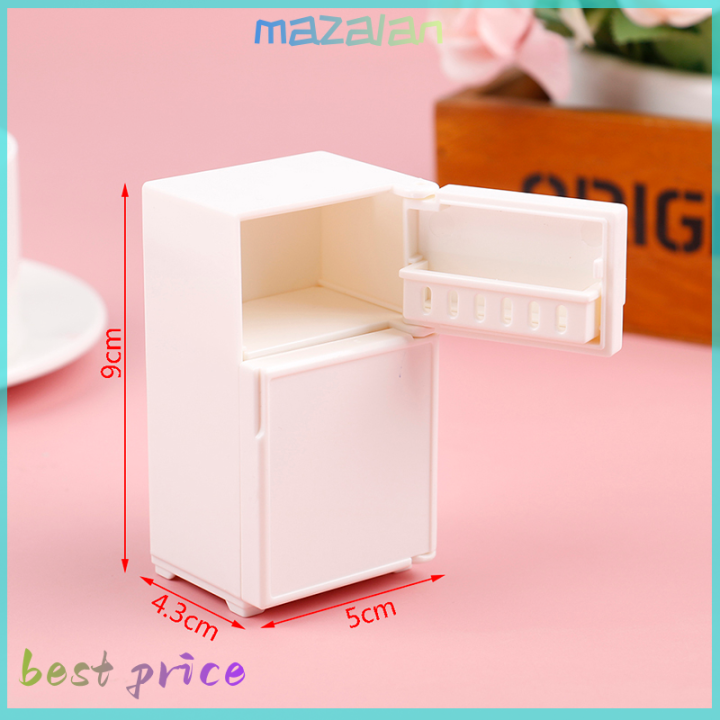 mazalan-dollhouse-miniature-bench-ตู้เย็นของเล่นห้องครัวเฟอร์นิเจอร์ตกแต่งบ้าน