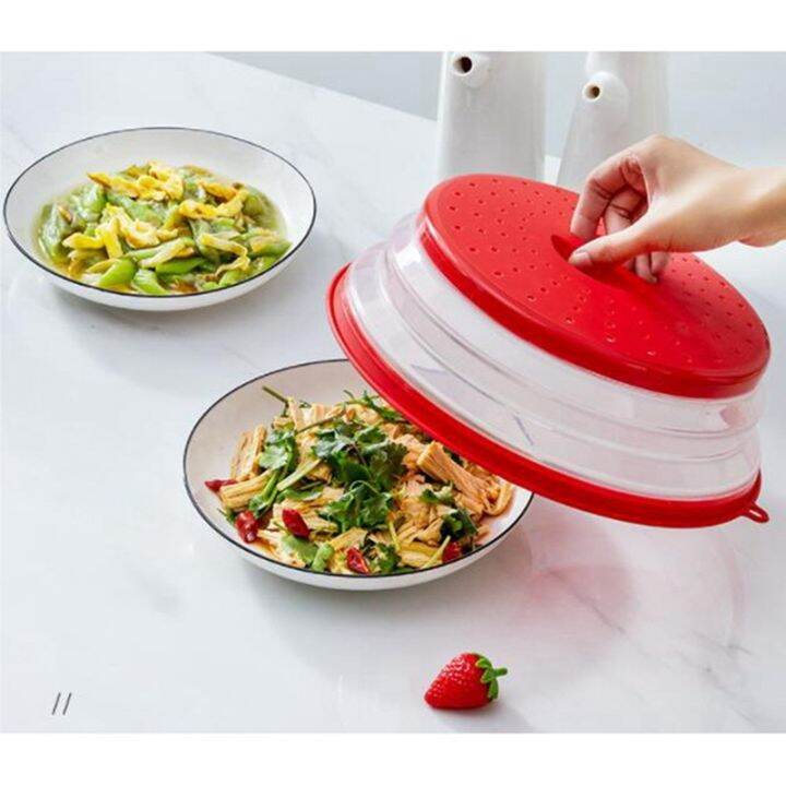 Collapsible Microwave Splatter Cover Microwave Trays Food Cover With Lidsred Lazada 0672