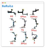 บารูอิ5ชิ้นสายสำหรับ Iphone พลังงาน6 6S 7 8 Plus 6P X Xs Xr 11 Pro Max 12เปิดวอลลุ่มเมื่อมีชิ้นส่วนราวโลหะ