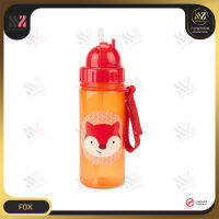 Skip Hop Zoo Straw Bottle กระติกน้ำพร้อมหลอดดูด มีสายคล้องด้านข้าง ง่ายต่อการหยิบจับ 13 ออนซ์ BPA FREE , PVC FREE