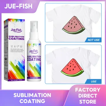 Sublimation Spray Sublimation Coating for Cotton Shirts Spray All Fabrics Including Polyester Carton Canvas Quick Drying and Super Adhesion Waterproof