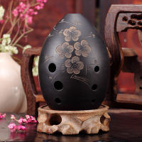 8 Holes Ocarina Black Clay Xun Musical Instrument For Children Beginner Gift #201