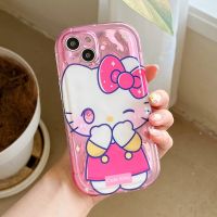 เคสโทรศัพท์มือถือการ์ตูน Hello Kitty สำหรับ iPhone 14 Pro Max 13 Pro Max ฝาหลังซิลิโคนนิ่มสำหรับ iPhone 12 Pro Max 11