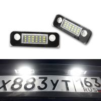 ไม่มีข้อผิดพลาดป้ายทะเบียน LED สีขาว12V 2ชิ้นสำหรับ Ford เฟียสตาฟิวชัน Mondeo MK2