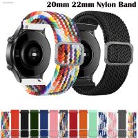 ● 20 22MM Nylon WatchBand Strap For Garmin Venu 2 Plus Vivoactive 3 4 Wristband For Forerunner 245 745 Elastic Bracelet WatchStrap