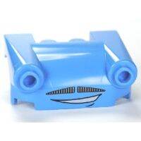 Lego part No.93597pb004 Vehicle Mudguard 3 x 4 with Headlights, Moustache Grille and Curved Mouth Pattern