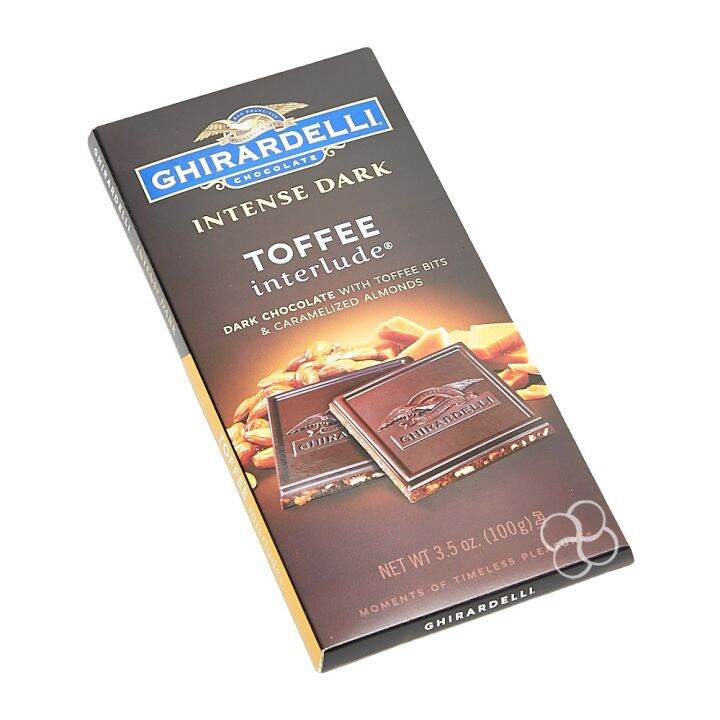 Ghirardelli Intense Dark Chocolate with Toffee Bits & Caramelized