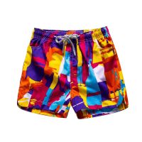 M-3xl Shorts Swimwear Trunks Swimsuit Outdoor Quick-drying Five-point Beach Board