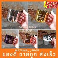 มาแรง? แก้วกาแฟเก็บอุณหภูมิ แบบเงา Metallic วัสดุเป็นสแตนเลส 304 ฝา tritan ความจุ 12 oz