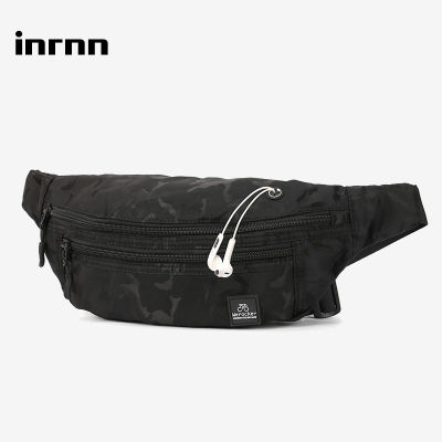 inrnn Fashion Men Waist Bag Waterproof Mens Belt Bags Outdoor Sports Sling Chest Bag for Teenager Male Shoulder Messenger Bag