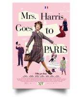 Mrs Harris ไปปารีสภาพยนตร์ศิลปะพิมพ์โปสเตอร์ผ้าไหมของตกแต่งผนังบ้าน24X36นิ้ว0726