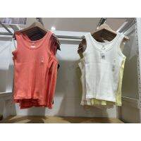 UNIQLO เสื้อยืด Rib Collar 455756สีล้วนสำหรับบ้าน2023ฤดูร้อนใหม่