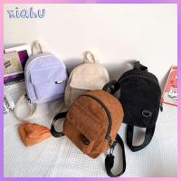 XIAHU แฟชั่น การเดินทาง ผ้าลูกฟูก เป้สะพายหลัง Bookbags นักเรียน กระเป๋าเป้สะพายหลังขนาดเล็กสำหรับผู้หญิง กระเป๋าถือ