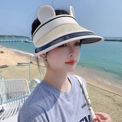WingTiger หมวกกันแดดสไตล์เกาหลีสำหรับผู้หญิง ปกป้องใบหน้าสุดคลาสสิกจากแสงแดด