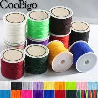 【YD】 Cord Thread Chinese Knot Macrame Cords String Braided Tassels Beading Sewing Colorful 0.8mm 50M/1 Roll