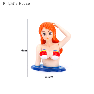 Knights House 2023 CUTE chest Shake Girls เครื่องประดับรถการ์ตูน Kawaii Car Dashboard อุปกรณ์เสริม Pink Anime Car Accessories ภายใน