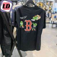 LD Newera เสื้อยืดคอกลม แขนสั้น พิมพ์ลายมาสคอตทีม MLB แฟชั่นฤดูใบไม้ร่วง 13350817 0819