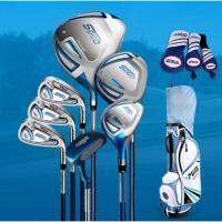 ชุดไม้กอล์ฟ PGM SEED BOY/GIRL GOLF with Bag Set 7pcs สีฟ้า (ส่วนสูง 120-135 cm.) JRTG005