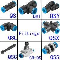 FESTO Type Pneumatic Fitting Pipe Connector Tube Air Quick Fittings 4mm 6mm 8mm 10mm 12mm QS QSS QSX QST QSL QSY QSC GR-QS Hose