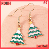 PDBH Fashion Store ลดกระหน่ำ1คู่ต่างหูดีไซน์ใหม่คริสต์มาสอินเทรนด์ต้นคริสต์มาสตุ๊กตาหิมะกวางเอลก์ซานตาคลอสต่างหูต่างหูแฟชั่นสตรีต่างหูระย้าของขวัญคริสต์มาสสำหรับผู้หญิงหญิงสาว