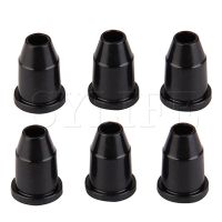 1 SET OF 6 GUITAR STRING MOUNTING FERRULES/STRING BUSHING/BLACK