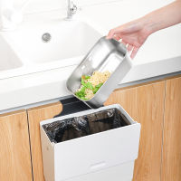 Japan Kitchen Sink Strainer Fruit Vegetable Drainer 304 Stainless Steel Basket Sponge Holder Leftover Food Garbage Drainage Rack