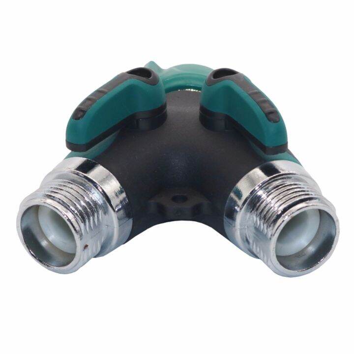 hot-dt-2-way-garden-connectors-3-4-inch-hose-splitter-with-rubberized-grip-for