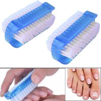 Double Sided Scrubbing Soft Art Nail Brush Remove Dirt Practical Fingernail Manicure Tools Care Pedicure Hand Wash Dust Cleaning